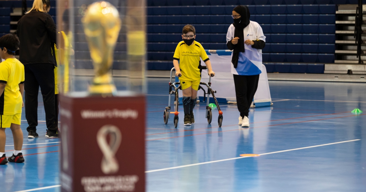 GA QF FIFA World Cup trophy session