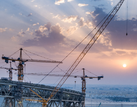 Lusail Stadium under construction